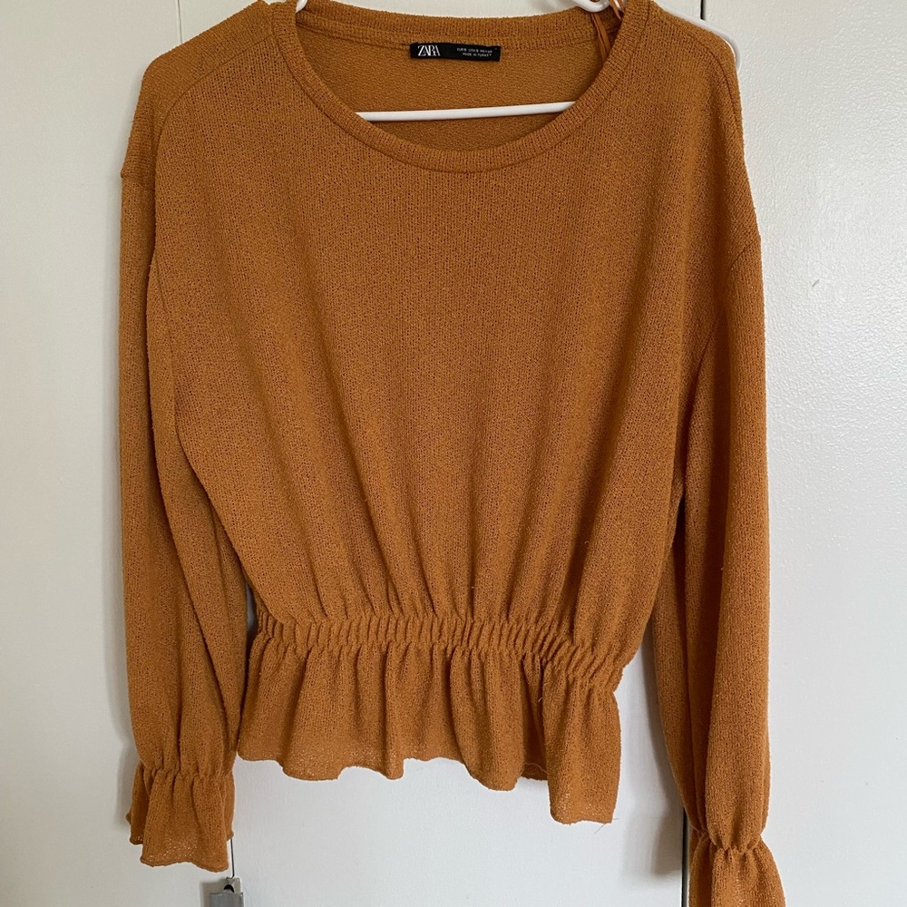 ZARA Mustard yellow Top